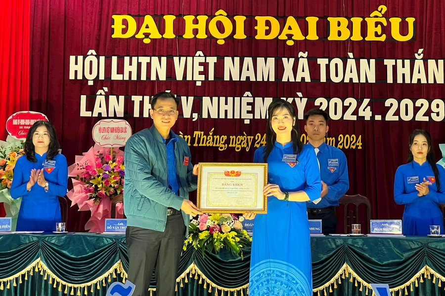 Hội Liên hiệp Thanh niên xã Toàn Thắng phấn đấu thực hiện ít nhất 5 công trình, phần việc thanh niên