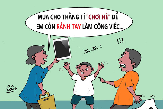 Cho con "chơi hè" kiểu... rảnh tay