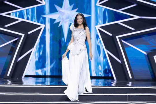 Lương Thị Hoa Đan hô vang hai tiếng "Hải Dương" tại chung kết Miss Universe Vietnam 2024