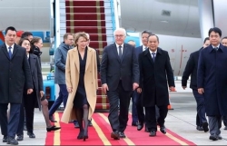 German President arrives in Hanoi, beginning state visit to Vietnam