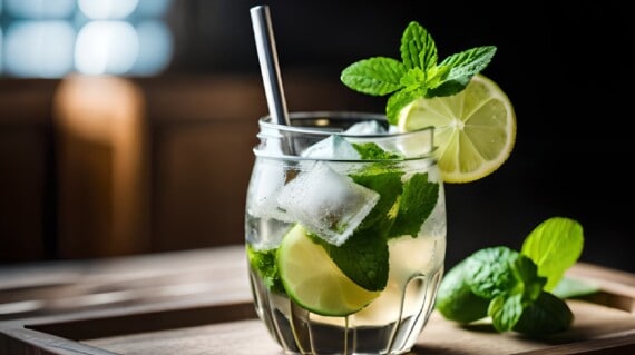 My mom says drinking mint water helps in weight loss