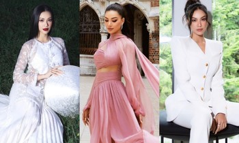 Á hậu Kim Duyên diện đồ nổi bật khi làm giám khảo Miss Supranational 2024