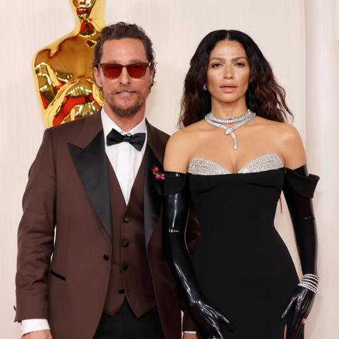 Matthew McConaughey and Camila Alves stun in Versace at the Oscars