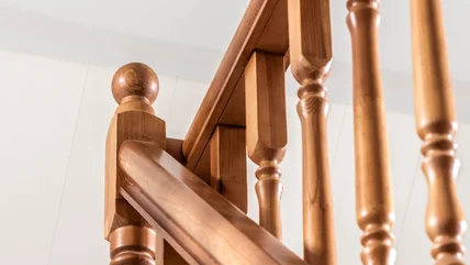 Use This Clever Idea To Easily Update Your Staircase Railing On A DIY Budget