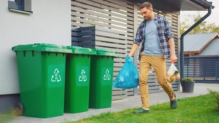 Why Pinterest's Solution For Hiding Your Trash Cans Is Perfect For Spring