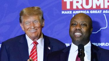 Donald Trump nói đùa về sự tham gia của Thượng nghị sĩ Tim Scott trong việc xây dựng N.H. Primary