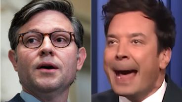 Jimmy Fallon không thể hình dung diễn giả mới Mike Johnson trong Snappy Bit