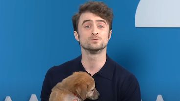 Xem Daniel Radciffe bán bạn trên giải cứu Pups với Harry Potter Shtick