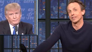 Seth Meyers chế nhạo Trump với Hillary Clinton từ quá khứ