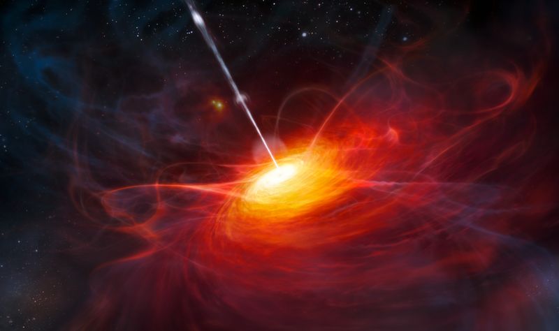 Red Shrouded Supermassive Black Hole Is Also Too Big For Its Galaxy