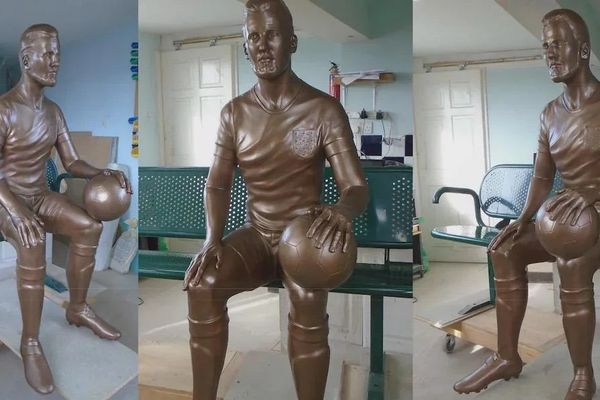 'Nightmare' Harry Kane statue reminding people of Glasgow's Willy Wonka experience