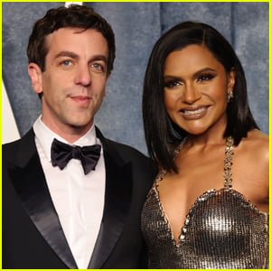 B.J. Novak Gushes trong cuộc gặp Anne mới sinh của Mindy Kaling