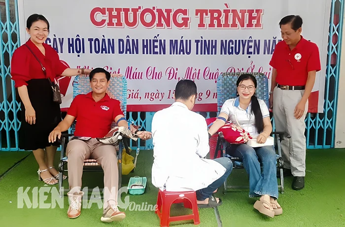 TP. Rạch Giá tiếp nhận 234 đơn vị máu