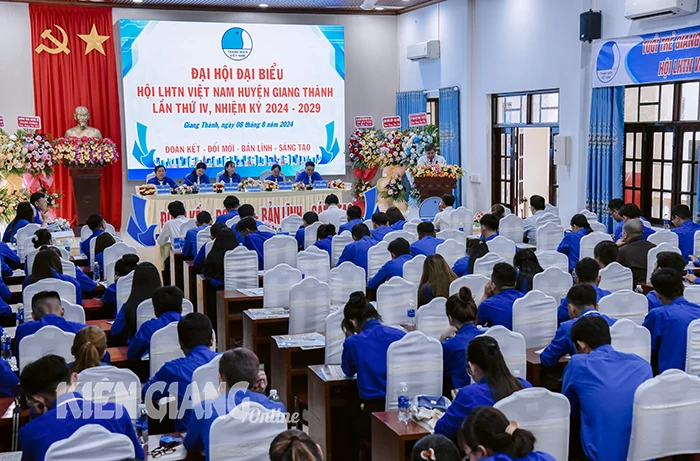 Đại hội đại biểu Hội Liên hiệp Thanh niên Việt Nam huyện Giang Thành nhiệm kỳ 2024-2029