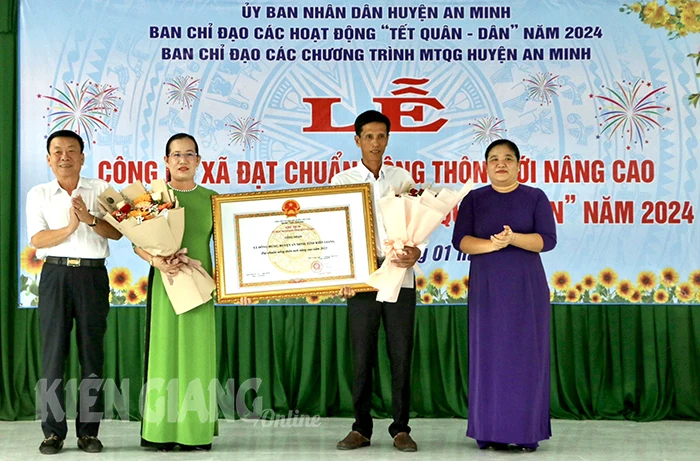 Đông Hưng đạt chuẩn xã nông thôn mới nâng cao