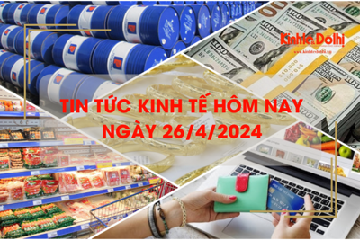 Tin tức kinh tế ngày 26/4/2024: giá vàng cao nhất gần 2 tuần qua