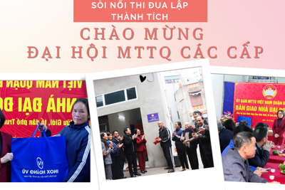 Sôi nổi thi đua lập thành tích chào mừng Đại hội MTTQ các cấp