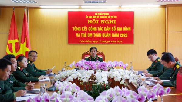 Bộ Quốc phòng: Tổng kết công tác dân số, gia đình và trẻ em toàn quân năm 2023