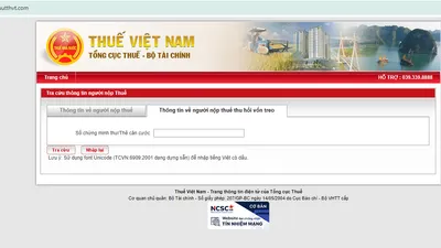 Cảnh báo giả mạo website của Tổng cục Thuế