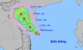 Áp thấp nhiệt đới có khả năng mạnh lên thành bão trên biển miền Trung