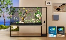 CES 2024: TV OLED trong suốt của LG biến mất khi tắt