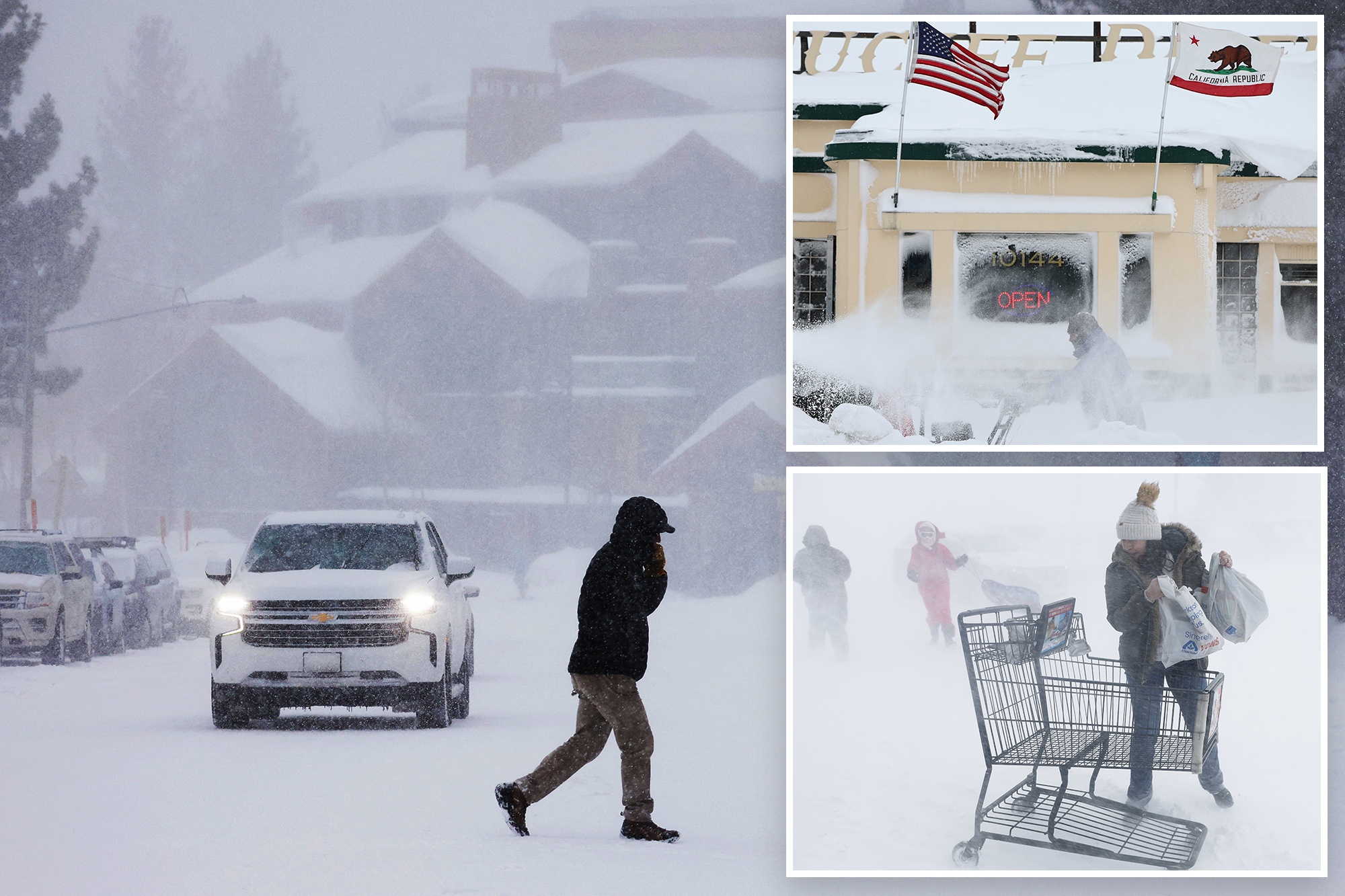 'Life-threatening' California blizzard rages on as more snow expected in Sierra Nevada