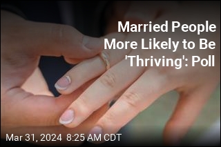 Married People More Likely to Be 'Thriving': Poll