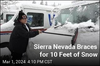 Sierra Nevada Braces for 10 Feet of Snow