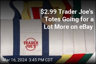 $2.99 Trader Joe's Totes Going for a Lot More on eBay