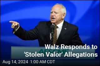 Walz trả lời cho lời cáo buộc của "Stolen Valor"