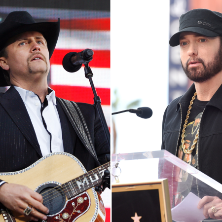 John Rich gọi ra Eminem trong chương trình Chat Tucker Carlson. '