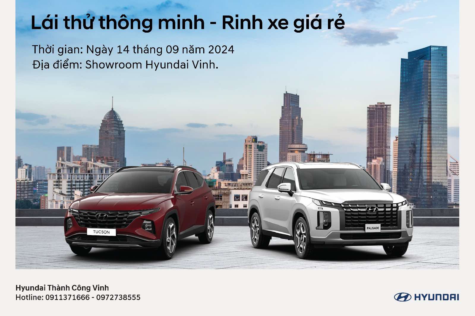 'Lái thử thông minh - Rinh xe giá rẻ' cùng Hyundai Vinh