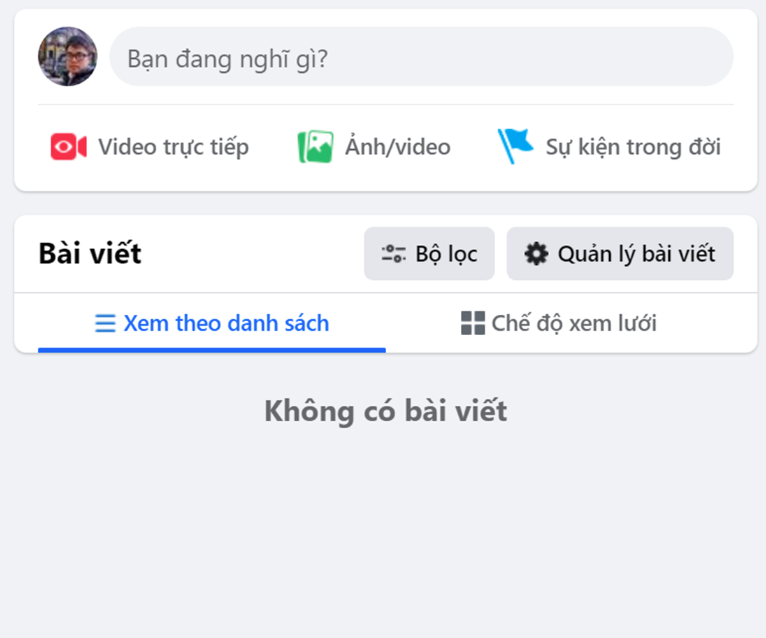 Facebook xoá sạch bài đăng của người dùng