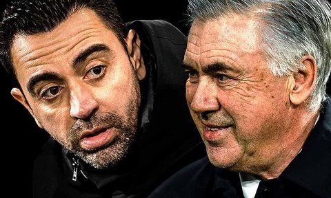 HLV Ancelotti có lời "đá xoáy" nhắm đến HLV Xavi