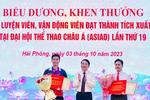 Hải Phòng: Khen thưởng huấn luyện viên và vận động viên đạt thành tích cao tại ASIAD 19