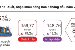 Nhập siêu bất ngờ quay trở lại trong tháng 5/2024