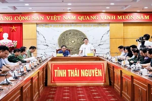 Phó Thủ tướng Hồ Đức Phớc kiểm tra, chỉ đạo phòng chống, khắc phục bão lụt tại Thái Nguyên