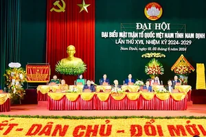 Đại hội đại biểu Mặt trận Tổ quốc Việt Nam tỉnh Nam Định lần thứ 17 thành công tốt đẹp