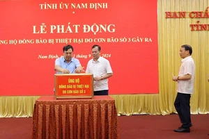 Nam Định kêu gọi toàn dân chung tay ủng hộ đồng bào bị thiệt hại do bão số 3