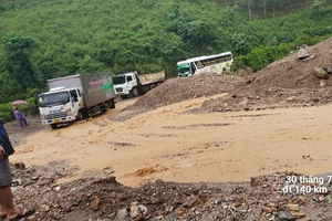 Nhiều tuyến đường tại Điện Biên bị sạt lở nghiêm trọng