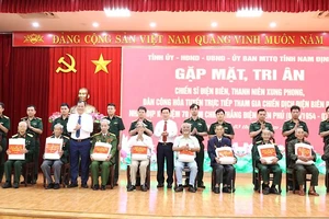 Nam Định: Tri ân những người trực tiếp tham gia Chiến dịch Điện Biên Phủ