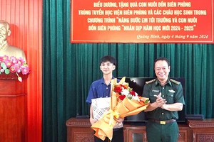 “Con nuôi" đầu tiên của Bộ đội Biên phòng tỉnh Quảng Bình đỗ vào Học viện Biên phòng