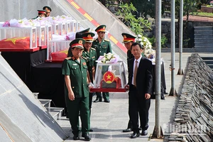 Kon Tum: Truy điệu, an táng 15 liệt sĩ hy sinh tại Lào và Campuchia