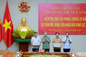 Tổng Bí thư, Chủ tịch nước Tô Lâm kiểm tra công tác phòng, chống lụt bão tại Phú Thọ