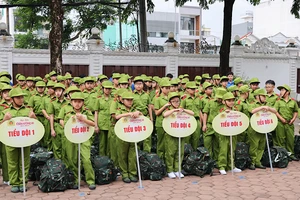 Học làm chiến sĩ Công an nhân dân