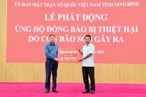 Ninh Bình: Chung tay hỗ trợ đồng bào bị thiệt hại do bão số 3