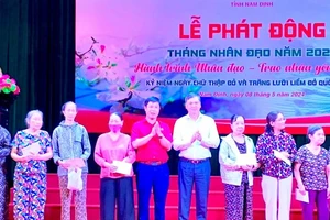 Hội Chữ thập đỏ Nam Định phấn đấu vận động, trợ giúp ít nhất 2.000 địa chỉ nhân đạo