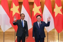 Top legislator of Vietnam meets with Indonesian President