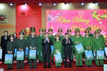 Top legislator extends Tet greetings to public security force of Nghe An