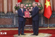 General Secretary and President To Lam hands over appointment decision to ambassador to Laos